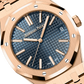 Audemars Piguet Royal Oak Pink Gold Selfwinding 41 MM - Pink Gold Bracelet - Bleu Nuit Dial - 15510OR.OO.1320OR.01