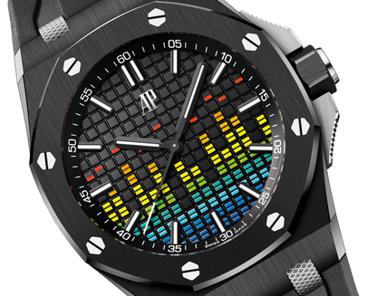Audemars Piguet Royal Oak Offshore Black Ceramic Selfwinding Music Edition 43 MM - Black Rubber Strap - Black Dial - 15600CE.OO.A002CA.01