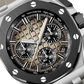 Audemars Piguet Royal Oak Offshore Stainless Steel Selfwinding Chronograph 43 MM - Light Brown Rubber Strap - Light Brown Dial - 26420SO.OO.A600CA.01
