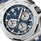 Audemars Piguet Royal Oak Offshore Titanium Selfwinding Chronograph 43 MM - Blue Rubber Strap - Blue Dial - 26420TI.OO.A027CA.01