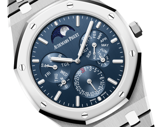 Audemars Piguet - Royal Oak - Perpetual Calendar and Moonphase - 41 MM - Titanium - 26586IP.OO.1240IP.01  nyc watcher nyc watches 