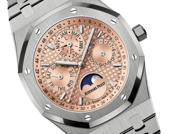 Audemars Piguet Royal Oak Perpetual Calendar 41 MM - Titanium Bracelet - Salmon Dial - 26615TI.OO.1220TI.01