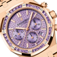 Audemars Piguet Royal Oak Pink Gold Selfwinding Chronograph 38 MM - Pink Gold Bracelet - Purple Dial - Purple Diamond Bezel - 26319OR.AY.1256OR.01