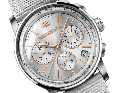 Audemars Piguet Code 11.59 Selfwinding Chronograph Pink and White Gold 41 MM - Grey Rubber Strap - Grey Lacquered Dial - 26393CR.OO.A008KB.01