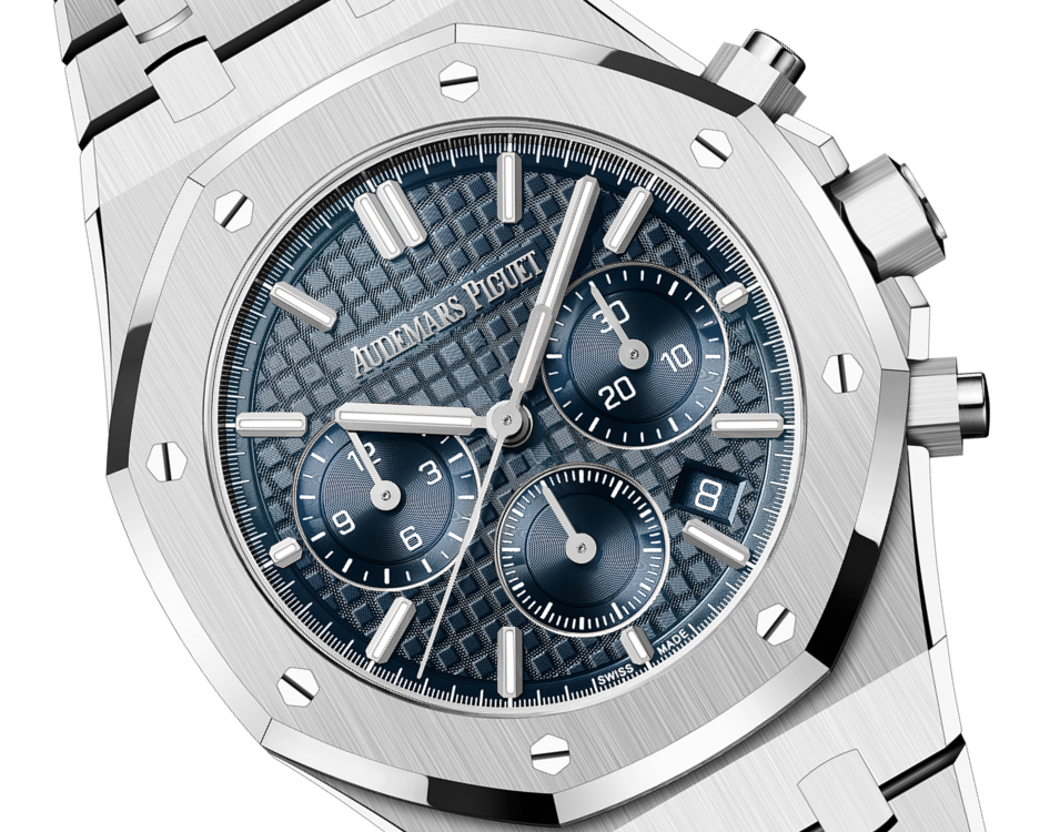 Audemars Piguet Royal Oak Stainless Steel Selfwinding Chronograph 38 MM - Stainless Steel Bracelet - Bleu Nuit Dial - 26715ST.OO.1356ST.01