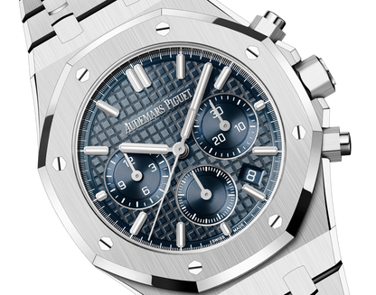 Audemars Piguet Royal Oak Stainless Steel Selfwinding Chronograph 38 MM - Stainless Steel Bracelet - Bleu Nuit Dial - 26715ST.OO.1356ST.01