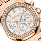 Audemars Piguet Royal Oak Pink Gold Selfwinding Chronograph 38 MM - Pink Gold Bracelet - Silver Dial - 26715OR.ZZ.1356OR.01