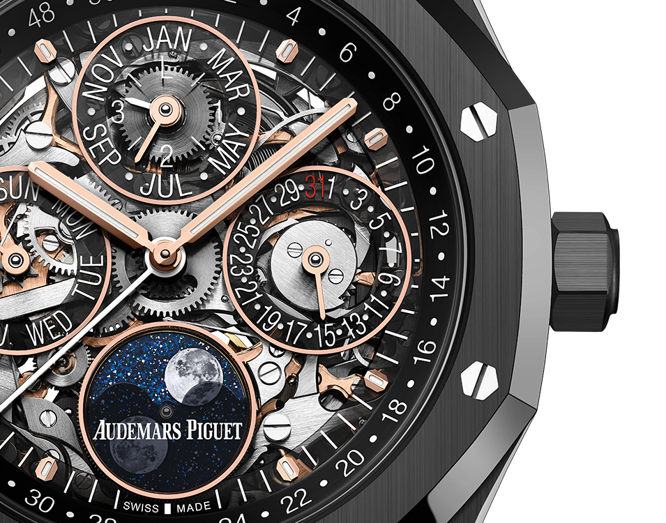 Audemars Piguet - Royal Oak - Perpetual Calendar and Moonphase - 41 MM - Black Ceramic - 26585CE.OO.1225CE.01  nyc watcher nyc watches