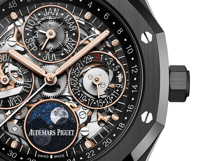 Audemars Piguet - Royal Oak - Perpetual Calendar and Moonphase - 41 MM - Black Ceramic - 26585CE.OO.1225CE.01  nyc watcher nyc watches