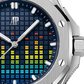 Audemars Piguet Royal Oak Offshore Titanium Selfwinding Music Edition 37 MM - Blue Rubber Strap - Blue Rainbow Dial - 77600TI.OO.A343CA.01