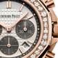 Audemars Piguet Royal Oak Offshore Pink Gold Selfwinding Chronograph 37 MM - Grey Rubber Strap - Silver Dial - 26231OR.ZZ.D003CA.01