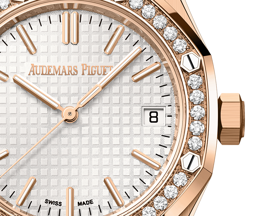 Audemars Piguet Royal Oak Pink Gold Selfwinding 37 MM - Pink Gold Bracelet - Silver Dial - 15551OR.ZZ.1356OR.01