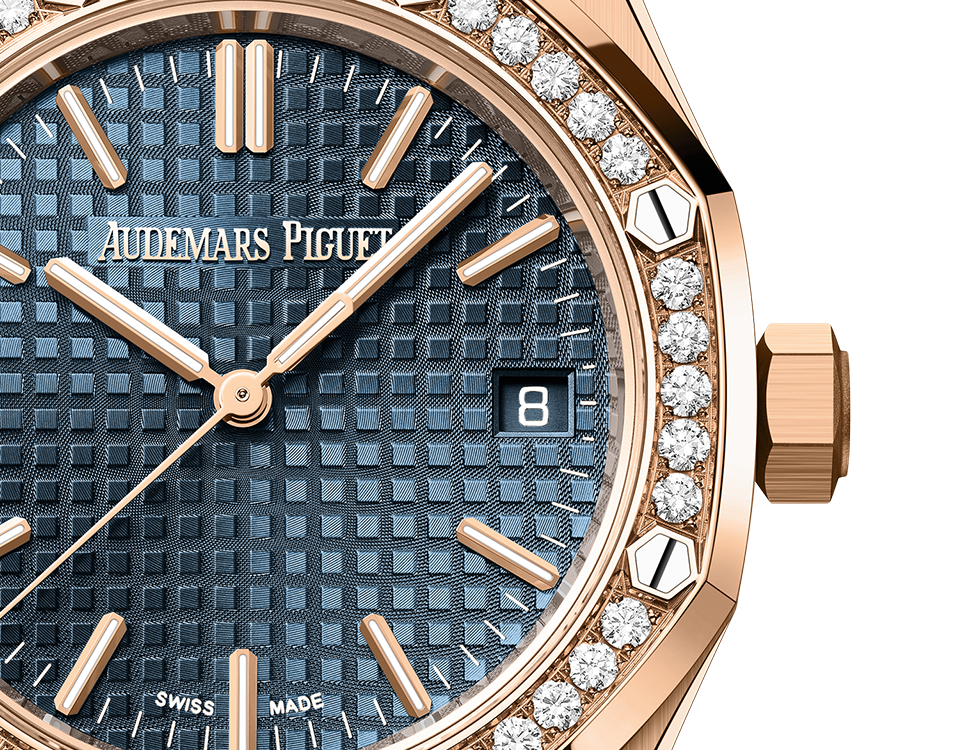 Audemars Piguet Royal Oak Pink Gold Selfwinding 37 MM - Pink Gold Bracelet - Bleu Nuit Dial - 15551OR.ZZ.1356OR.02