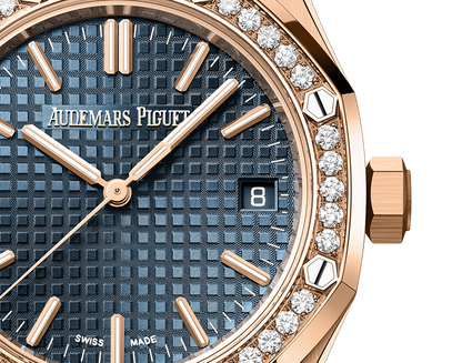 Audemars Piguet Royal Oak Pink Gold Selfwinding 37 MM - Pink Gold Bracelet - Bleu Nuit Dial - 15551OR.ZZ.1356OR.02