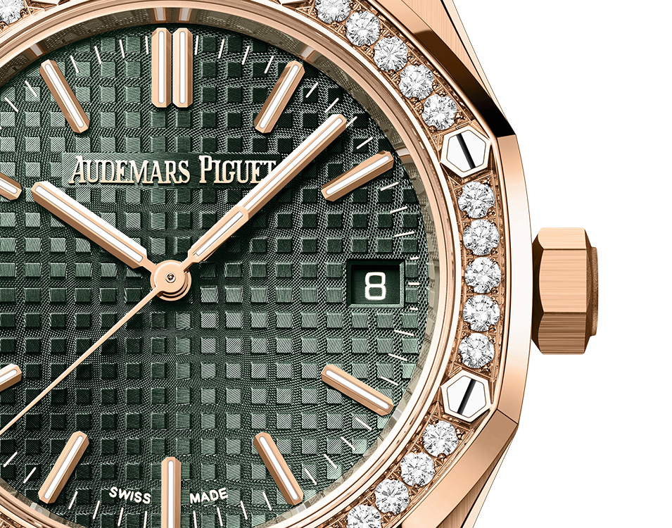 Audemars Piguet Royal Oak Pink Gold Selfwinding 37 MM - Pink Gold Bracelet - Khaki Green Dial - 15551OR.ZZ.1356OR.03