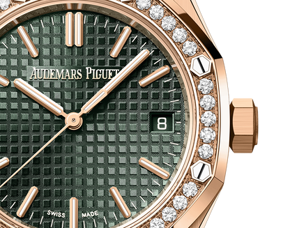 Audemars Piguet Royal Oak Pink Gold Selfwinding 37 MM - Pink Gold Bracelet - Khaki Green Dial - 15551OR.ZZ.1356OR.03