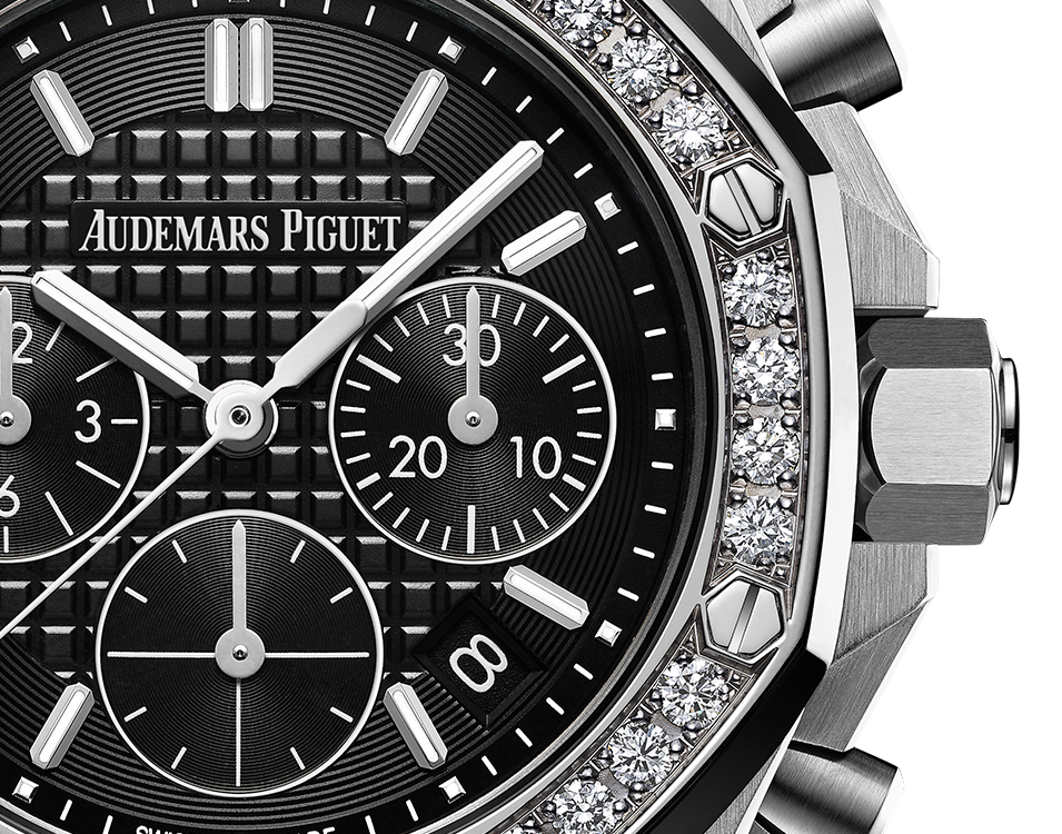 Audemars Piguet Royal Oak Offshore Stainless Steel Selfwinding Chronograph 37 MM - Black Rubber Strap - Black Dial - 26231ST.ZZ.D002CA.01