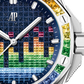 Audemars Piguet Royal Oak Offshore White Gold Selfwinding Music Edition 43 MM - Blue Rubber Strap - Blue Rainbow Dial - 15601BC.YY.D343CA.01