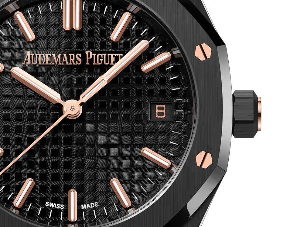 Audemars Piguet Royal Oak Black Ceramic Selfwinding 34 MM - Black Ceramic Bracelet - Black Dial - 77350CE.OO.1266CE.01.A