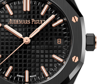 Audemars Piguet Royal Oak Black Ceramic Selfwinding 34 MM - Black Ceramic Bracelet - Black Dial - 77350CE.OO.1266CE.01.A