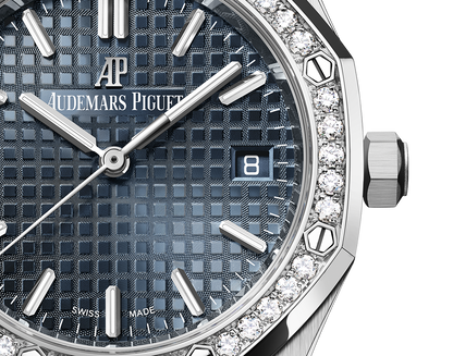 Audemars Piguet Royal Oak Stainless Steel Selfwinding 34 MM - Stainless Steel Bracelet - Blue-Grey Dial - 77351ST.ZZ.1261ST.01
