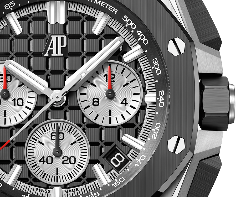 Audemars Piguet Royal Oak Offshore Stainless Steel Selfwinding Chronograph 43 MM - Black Rubber Strap - Black Dial - 26420SO.OO.A002CA.01