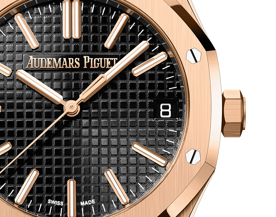 Audemars Piguet Royal Oak Pink Gold Selfwinding 41 MM - Pink Gold Bracelet - Black Dial - 15510OR.OO.1320OR.02