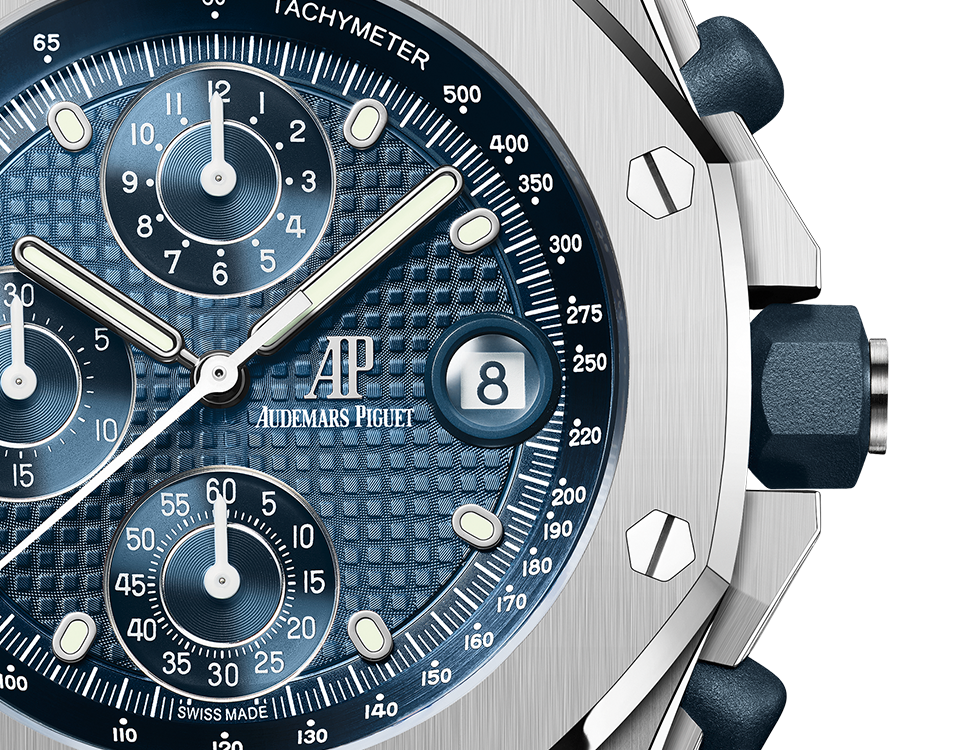 Audemars Piguet Royal Oak Offshore Stainless Steel Selfwinding Chronograph 42 MM - Stainless steel Bracelet - Blue Dial - 26238ST.OO.2000ST.01