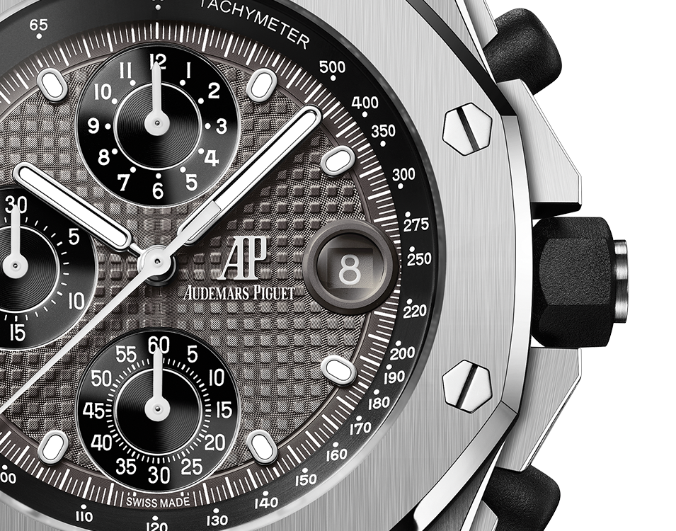 Audemars Piguet Royal Oak Offshore Titanium Selfwinding Chronograph 42 MM - Titanium Bracelet - Grey Dial - 26238TI.OO.2000TI.01