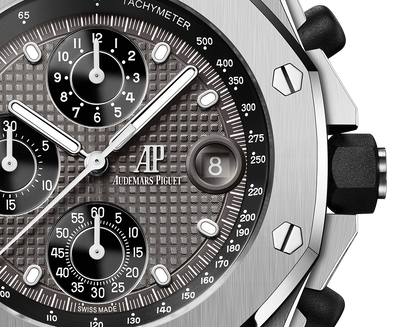 Audemars Piguet Royal Oak Offshore Titanium Selfwinding Chronograph 42 MM - Titanium Bracelet - Grey Dial - 26238TI.OO.2000TI.01