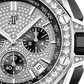 Audemars Piguet Royal Oak Offshore White Gold Diamond Selfwinding Chronograph 43 MM - Black Rubber Strap - White Gold Diamond Dial - 26423BC.ZZ.D002CA.01