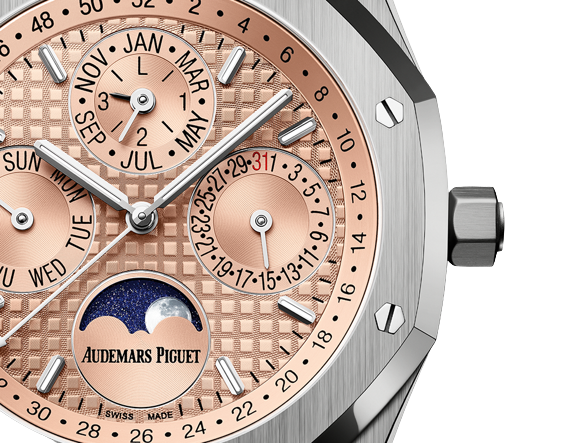 Audemars Piguet Royal Oak Perpetual Calendar 41 MM - Titanium Bracelet - Salmon Dial - 26615TI.OO.1220TI.01