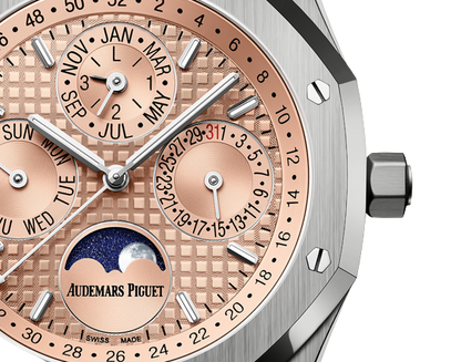 Audemars Piguet Royal Oak Perpetual Calendar 41 MM - Titanium Bracelet - Salmon Dial - 26615TI.OO.1220TI.01
