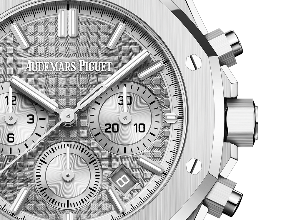 Audemars Piguet Royal Oak Stainless Steel Selfwinding Chronograph 38 MM - Stainless Steel Bracelet - Grey Dial - 26715ST.OO.1356ST.02