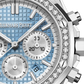 Audemars Piguet Royal Oak Stainless Steel Selfwinding Chronograph 38 MM - Stainless Steel Bracelet - Light Blue Dial - 26715ST.ZZ.1356ST.01