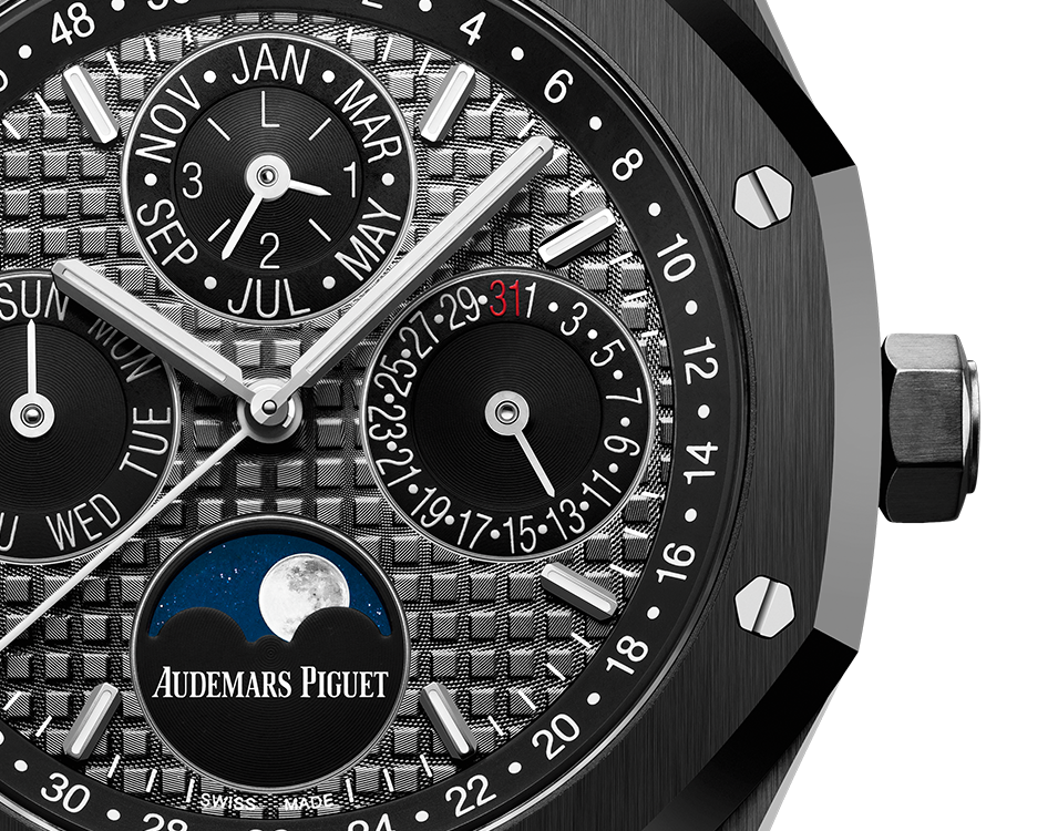 Audemars Piguet - Royal Oak - Perpetual Calendar - 41 MM - Black Ceramic - 26579CE.OO.1225CE.01 nyc watcher nyc watches