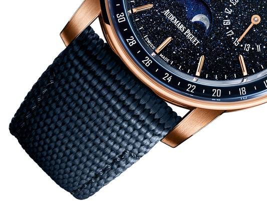 Audemars Piguet Code 11.59 Perpetual Calendar Rose Gold 41 MM - Blue Rubber Strap - Blue Lacquered Dial - 26394OR.OO.D027KB.01