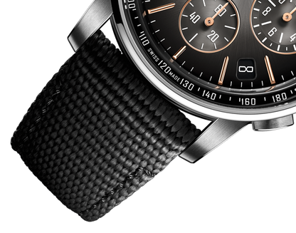 Audemars Piguet Code 11.59 Selfwinding Chronograph Pink and White Gold 41 MM - Black Rubber Strap - Black Lacquered Dial - 26393CR.OO.A002KB.01