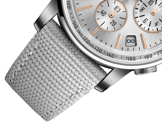 Audemars Piguet Code 11.59 Selfwinding Chronograph Pink and White Gold 41 MM - Grey Rubber Strap - Grey Lacquered Dial - 26393CR.OO.A008KB.01