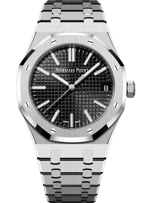 Audemars Piguet Royal Oak Stainless Steel Selfwinding 41 MM - Stainles Steel Bracelet - Black Dial - 15510ST.OO.1320ST.02