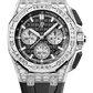 Audemars Piguet Royal Oak Offshore White Gold Diamond Selfwinding Chronograph 43 MM - Black Rubber Strap - Black Dial - 26425BC.ZZ.D002CA.01