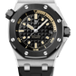 Audemars Piguet Royal Oak Offshore White Gold Diver 42 MM - Black Rubber Strap - Black Dial - 15720CN.OO.A002CA.01