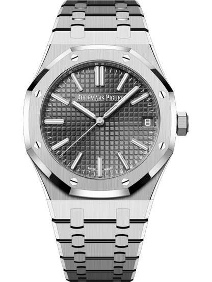 Audemars Piguet Royal Oak "50ᵀᴴ Anniversary" Stainless Steel Selfwinding 41 MM - Stainless Steel Bracelet - Grey Dial - 15510ST.OO.1320ST.05