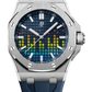 Audemars Piguet Royal Oak Offshore Titanium Selfwinding Music Edition 43 MM - Blue Rubber Strap - Blue Dial - 15600TI.OO.A343CA.01