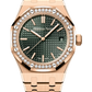 Audemars Piguet Royal Oak Pink Gold Selfwinding 37 MM - Pink Gold Bracelet - Khaki Green Dial - 15551OR.ZZ.1356OR.03