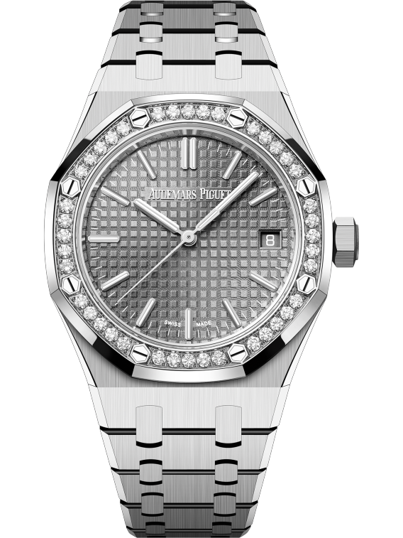 Audemars Piguet Royal Oak Stainless Steel Selfwinding 37 MM - Stainless Steel Bracelet - Grey Dial - 15551ST.ZZ.1356ST.03