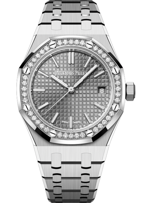 Audemars Piguet Royal Oak Stainless Steel Selfwinding 37 MM - Stainless Steel Bracelet - Grey Dial - 15551ST.ZZ.1356ST.03