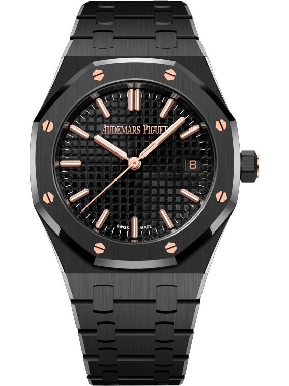 Audemars Piguet Royal Oak Black Ceramic Selfwinding 34 MM - Black Ceramic Bracelet - Black Dial - 77350CE.OO.1266CE.01.A