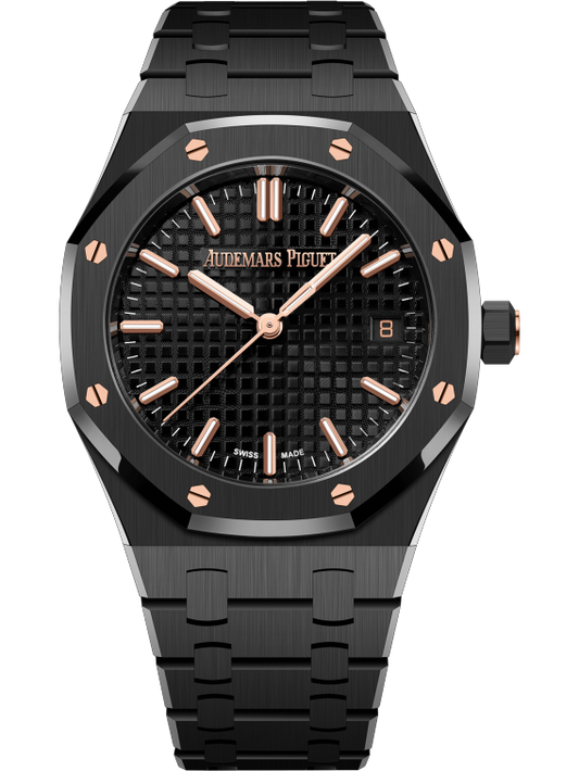 Audemars Piguet Royal Oak Black Ceramic Selfwinding 34 MM - Black Ceramic Bracelet - Black Dial - 77350CE.OO.1266CE.01.A