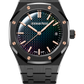 Audemars Piguet Royal Oak Black Ceramic Selfwinding 34 MM - Black Ceramic Bracelet - Rainbow Dial - 77350CE.OO.1266CE.02.A